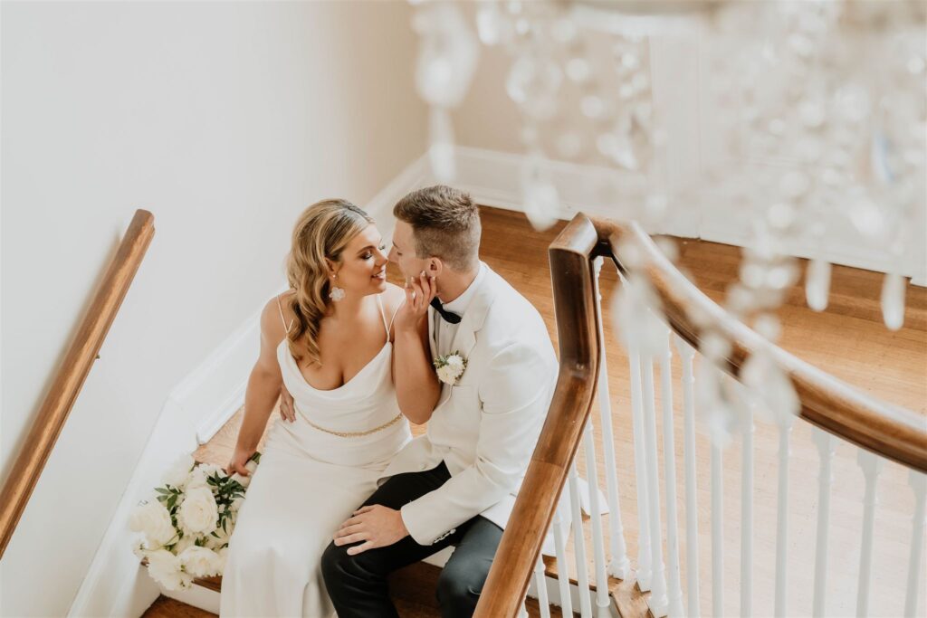 Wedding Portrait at Separk Mansion in Gastonia, NC by Christina Elmore of The Shutter Owl Photography
